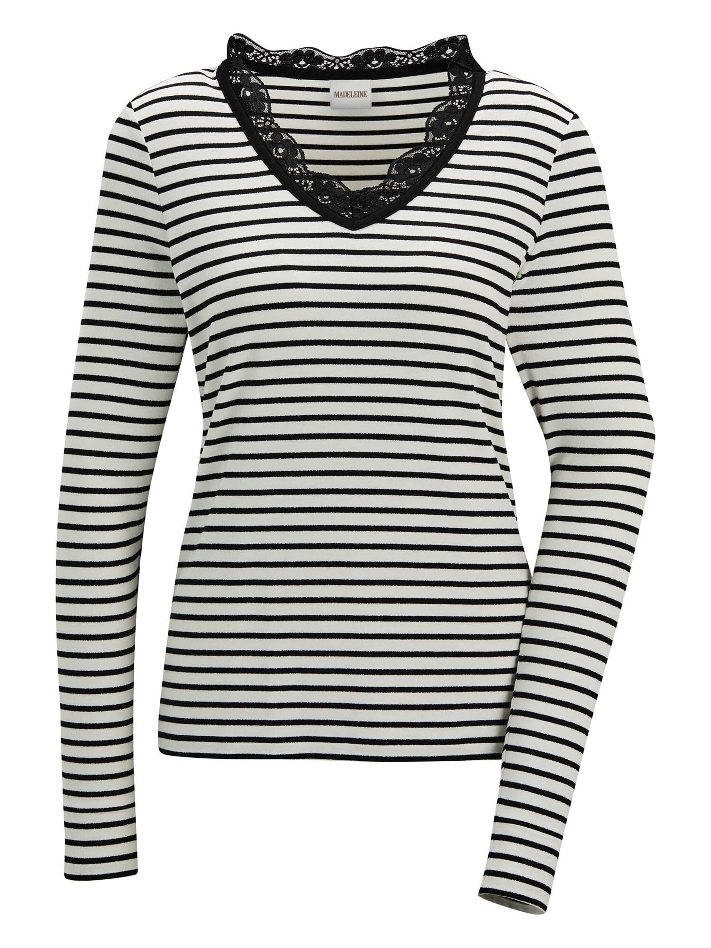 MADELEINE Shirt in Schwarz: Vorderseite