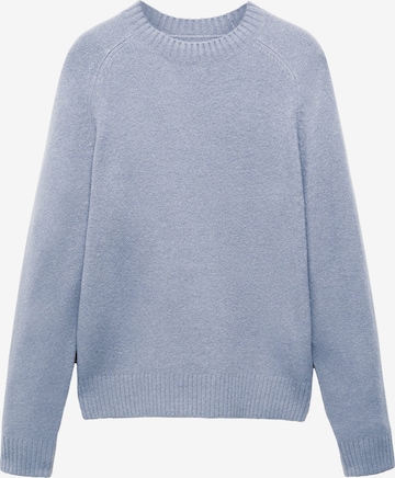 MANGO MAN Sweater 'Moss' in Blue: front