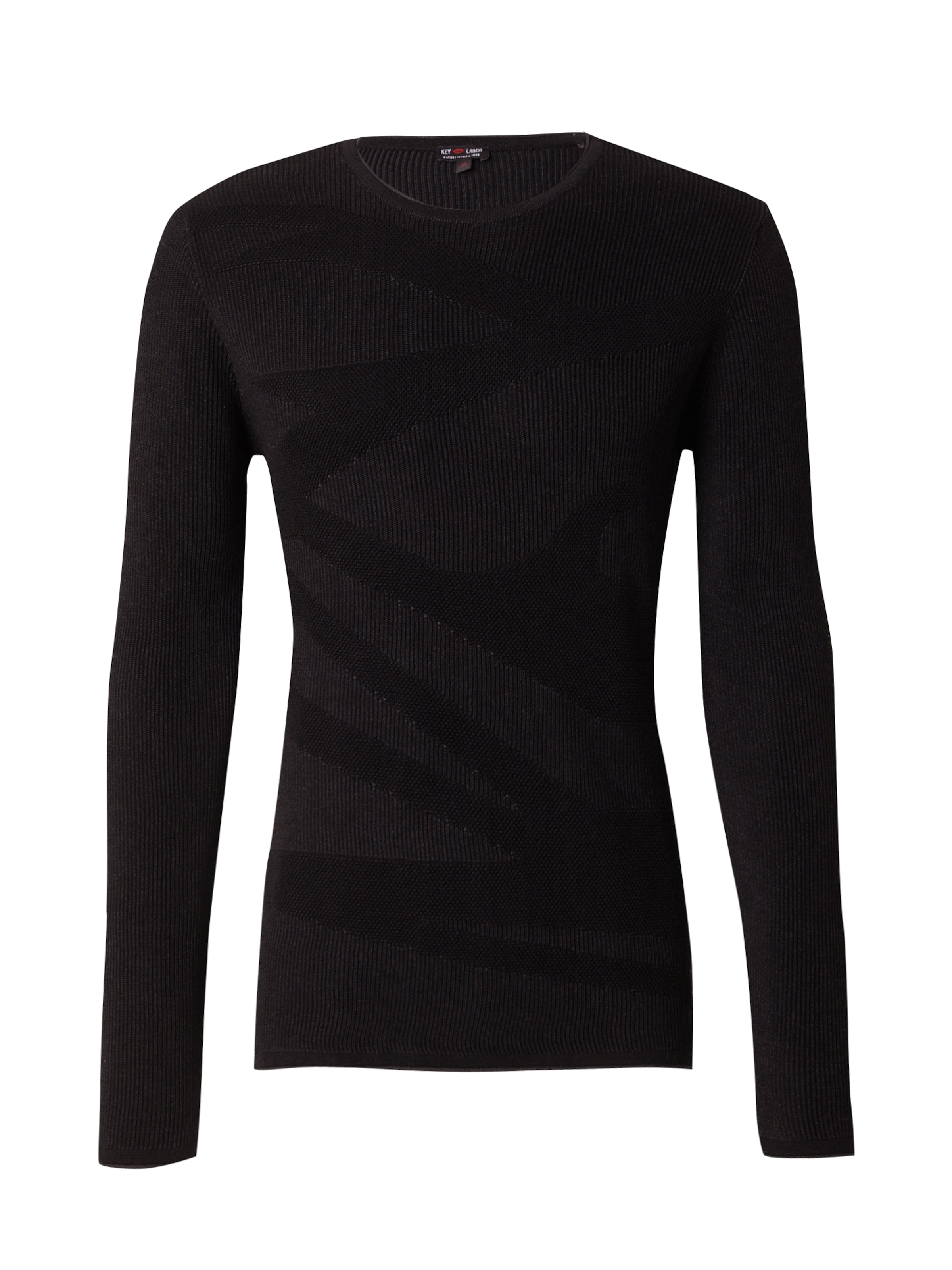 Key Largo Pullover 'MST FIELD' in Schwarz: Vorderseite