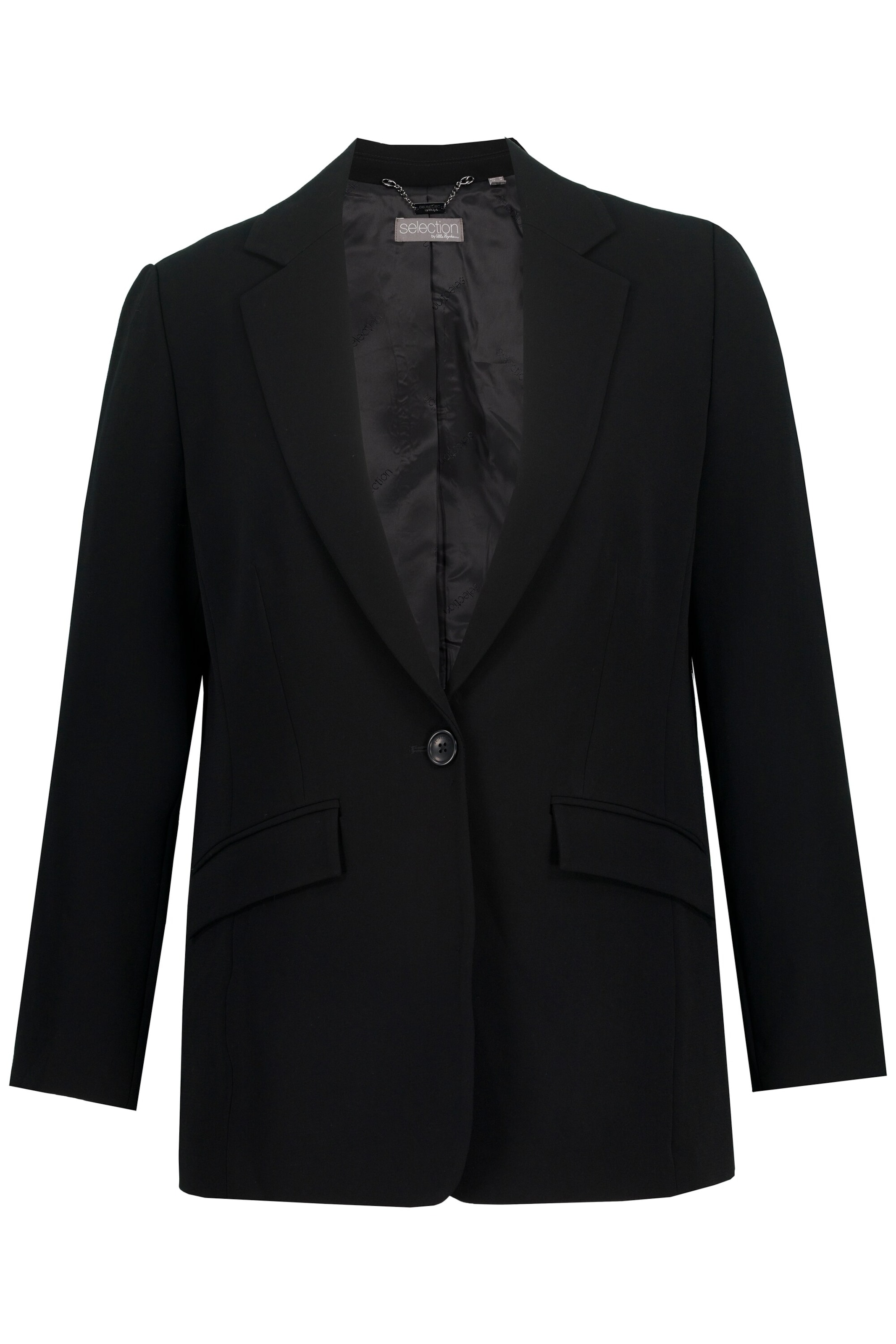 Ulla Popken Blazer in Schwarz: Vorderseite
