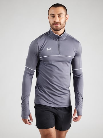 UNDER ARMOUR Функциональная футболка 'Challenger' в Серый: спереди