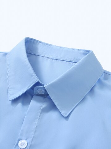 YOUTHUP Comfort fit Button Up Shirt 'Berchtesgaden' in Blue
