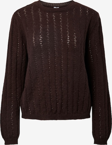 PIECES Pullover in Braun: Vorderseite