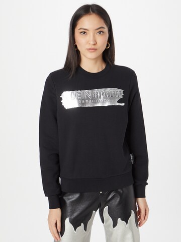 Plein Sport Sweatshirt in Zwart: voorkant