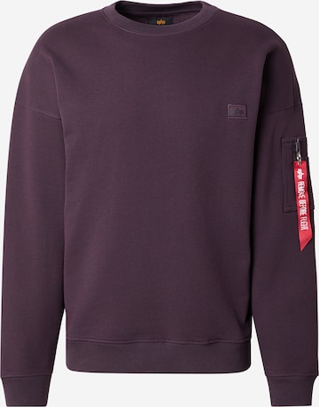 ALPHA INDUSTRIES Mikina 'Essentials' - Fialová: predná strana