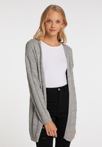 MYMO Knit Cardigan in Grey: front