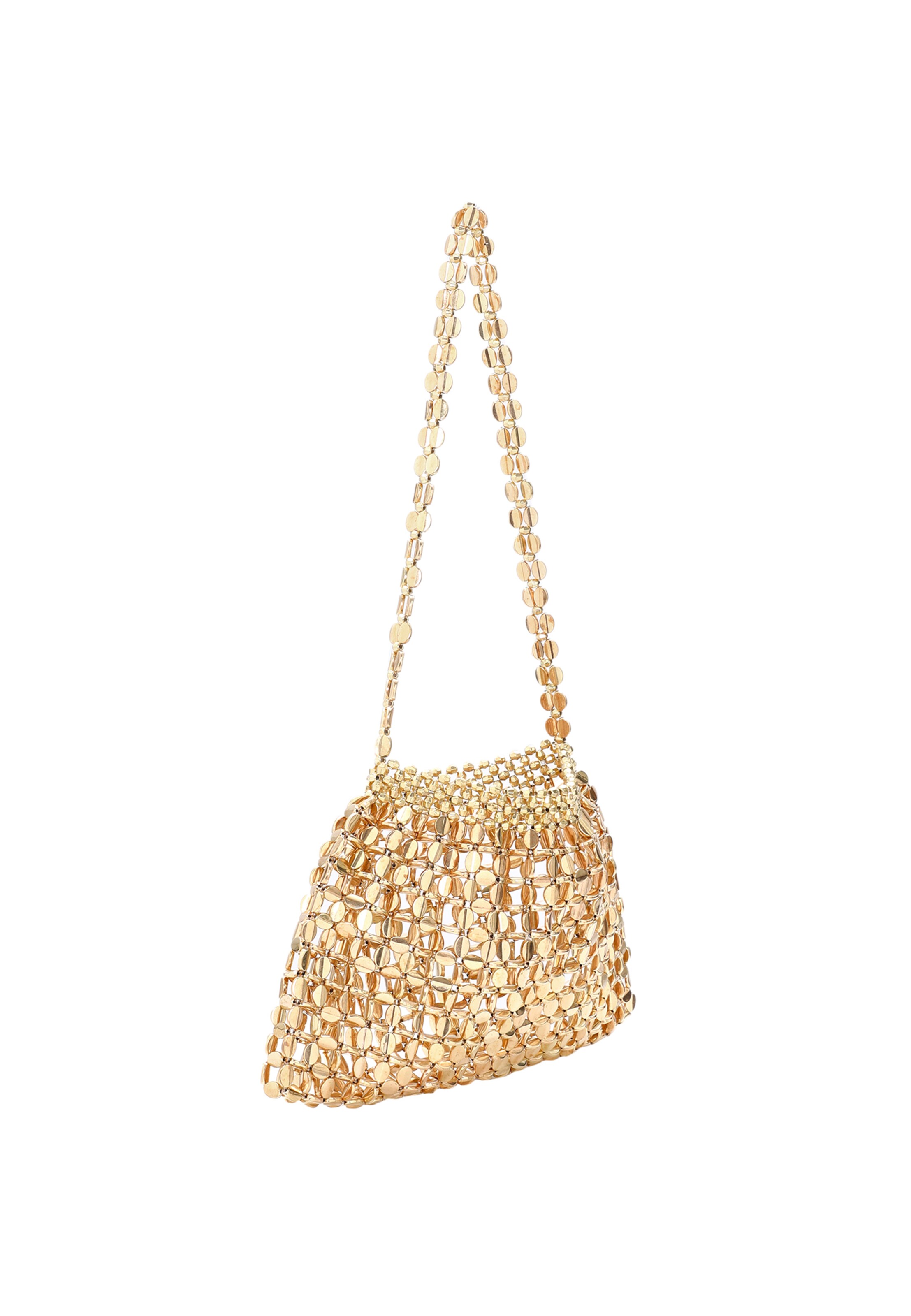 Koosh Shoulder Bag in Gold