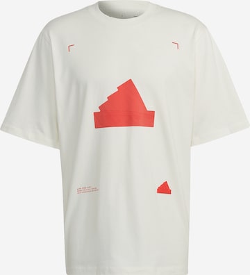 ADIDAS SPORTSWEAR - Camiseta funcional en blanco: frente