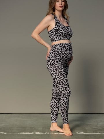 Hey Honey Skinny Leggings 'Maternity' in Grijs: voorkant