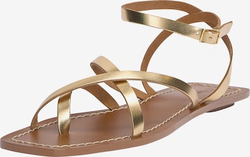 Pull&Bear Remmisandaalit värissä kulta: etupuoli