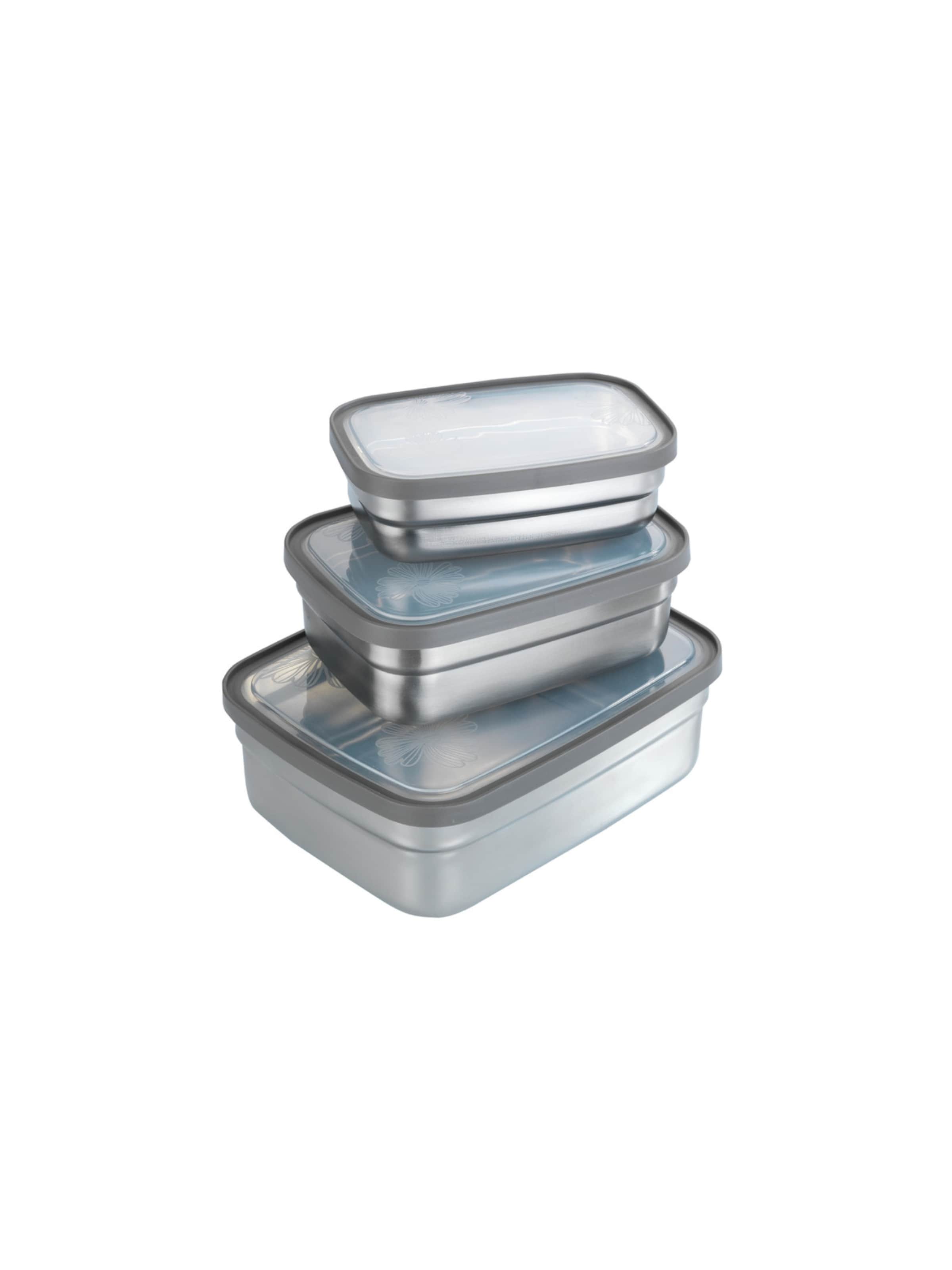 Wenko Lunchbox in Silber: Vorderseite