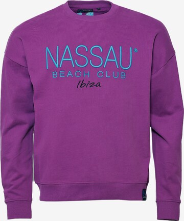 NASSAU Beach Club Sweatshirt in Lila: voorkant