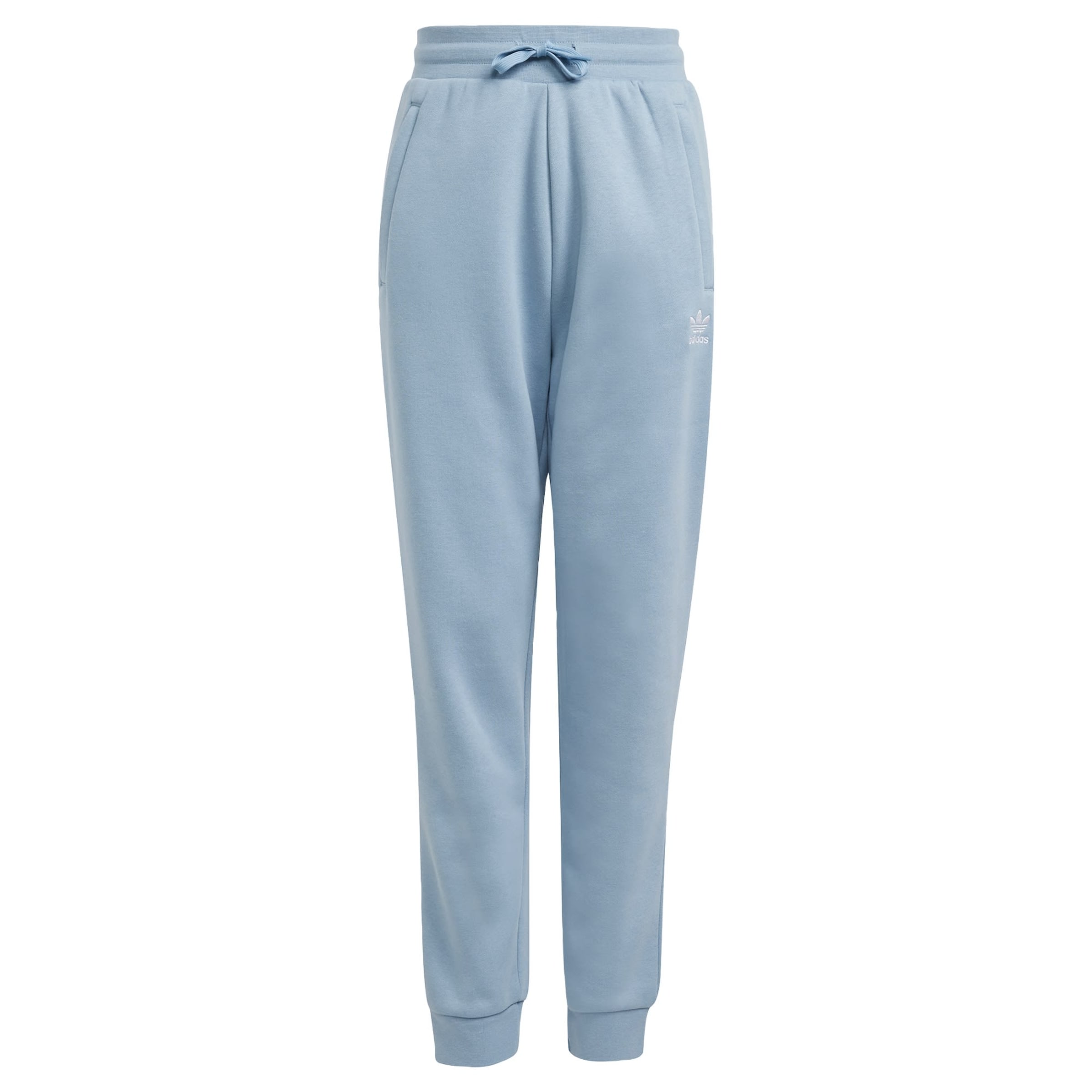 ADIDAS ORIGINALS Tapered Trousers 'Trefoil Essentials' in Blue: front