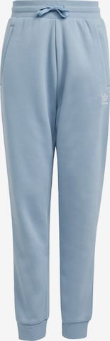 ADIDAS ORIGINALS Tapered Trousers 'Trefoil Essentials' in Blue: front