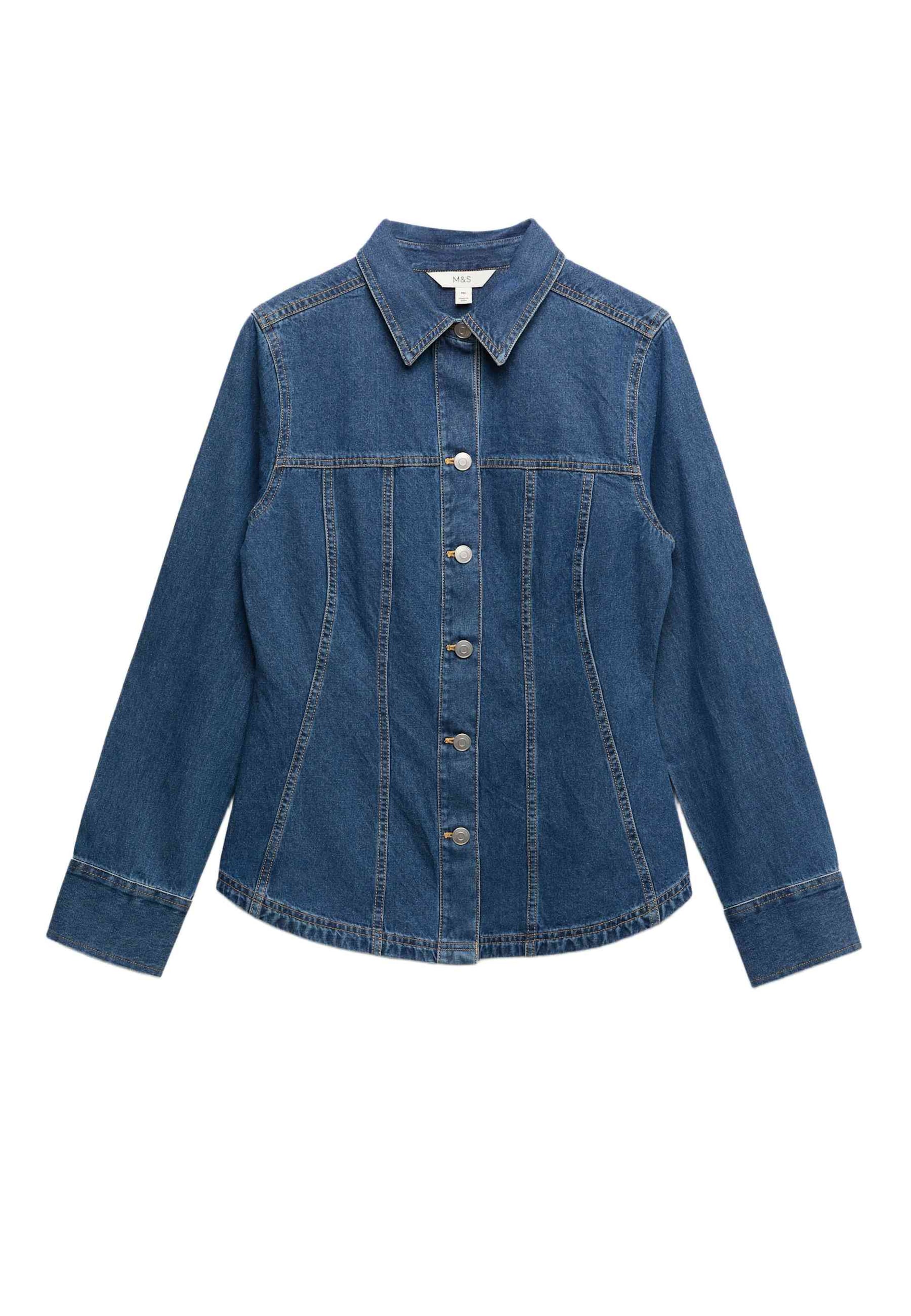 Marks & Spencer Bluse in Blau: Vorderseite