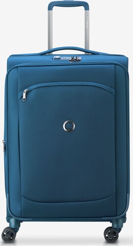 Delsey Paris 4-Rollen Trolley in Blau: predná strana