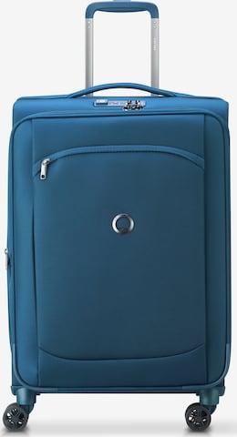 Delsey Paris 4-Rollen Trolley in Blau: predná strana