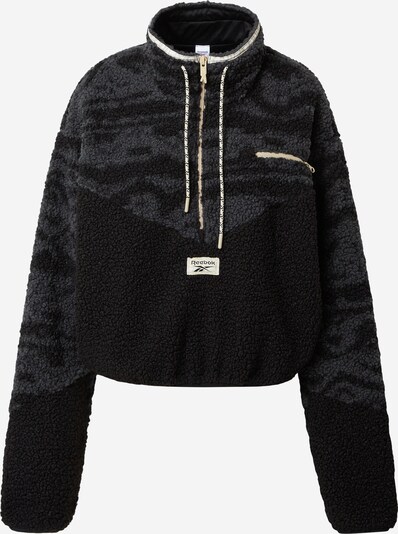 Reebok Classic Sweater majica 'CL GP WE FLEECE AOP' u crna, Pregled proizvoda