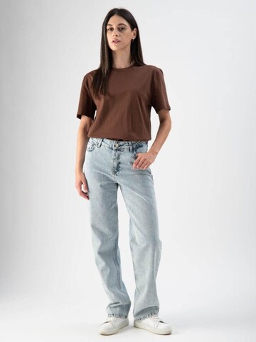 MND Regular Farkut 'Jeans vestibilità regolare con mini strass' värissä sininen