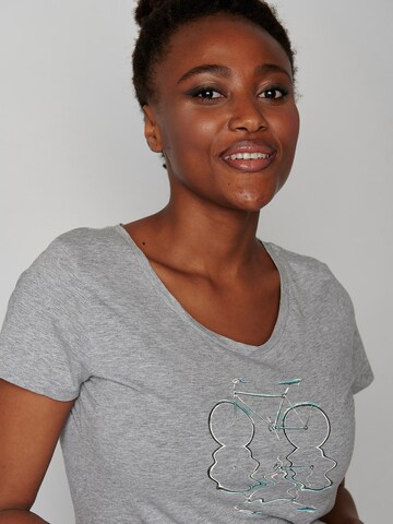 GREENBOMB Shirt ' Bike Reflection ' in Grey