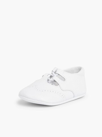 Pisamonas - Sapato baixo em branco: frente