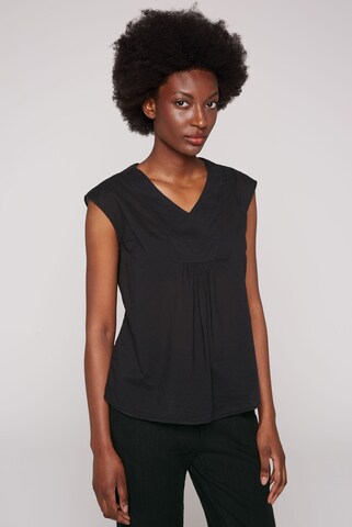 Soccx Blouse in Black: front