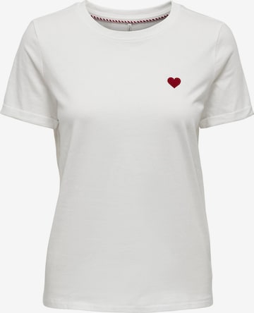 ONLY T-shirt 'KITA' i vit: framsida