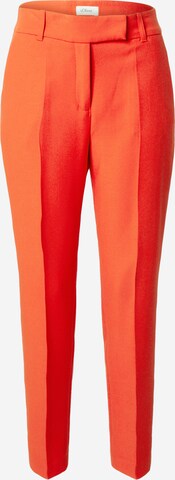 Tapered Pantaloni di s.Oliver BLACK LABEL in rosso: frontale