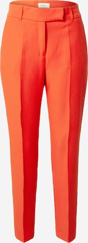 s.Oliver BLACK LABEL Tapered Pants in Red: front