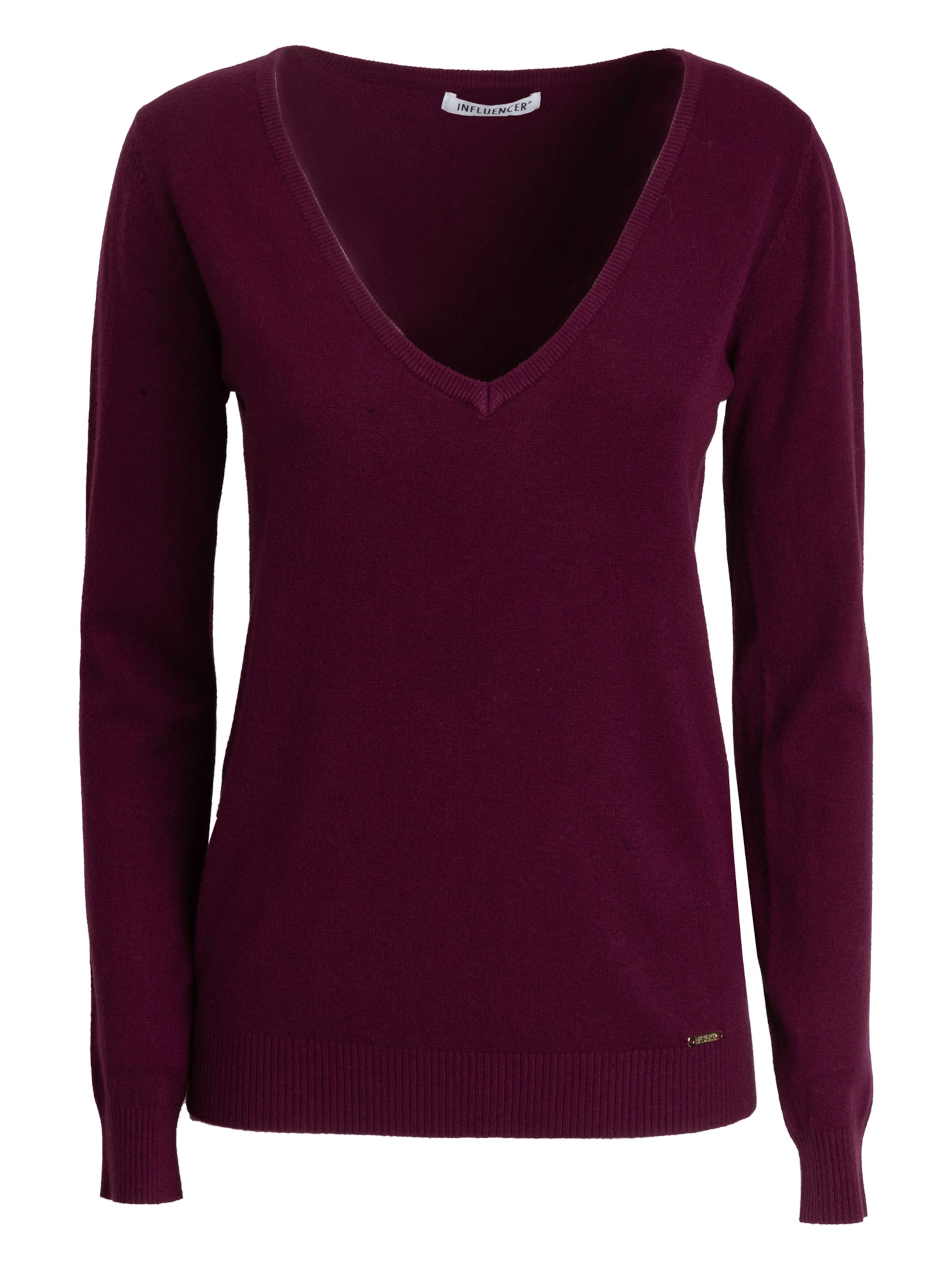 Influencer Pullover in Lila: Vorderseite