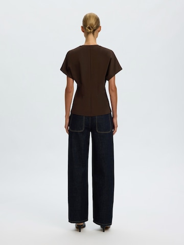 SELECTED Shirt 'SLWERA' in Brown