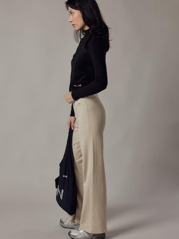 évasé Pantalon 'Panta Palazzo in Interlock' OWN Off With Nature en beige