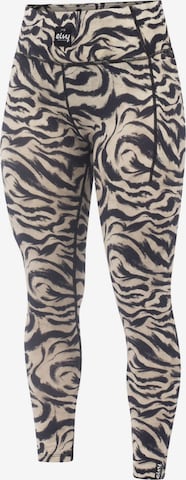 Sous-vêtements de sport Eivy en marron : devant