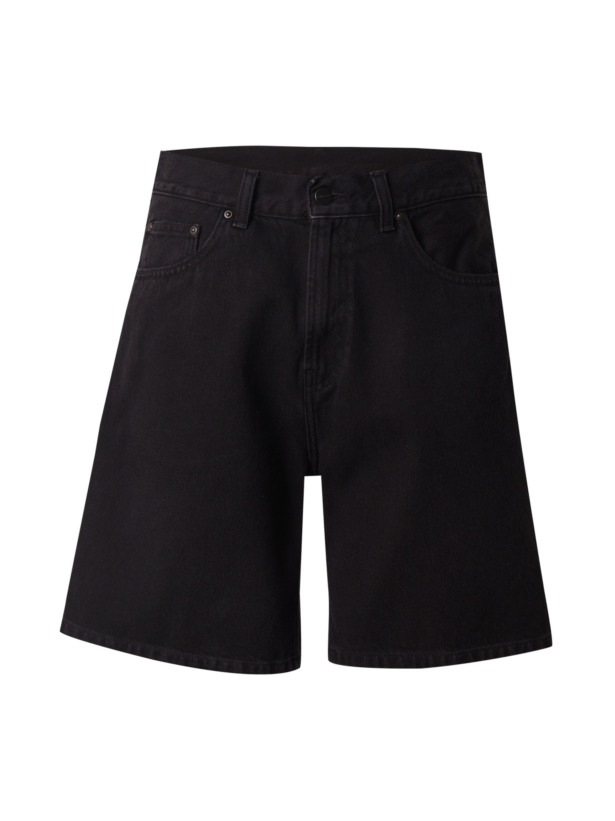 Carhartt WIP Широка кройка Дънки 'Nolan' в черно: отпред