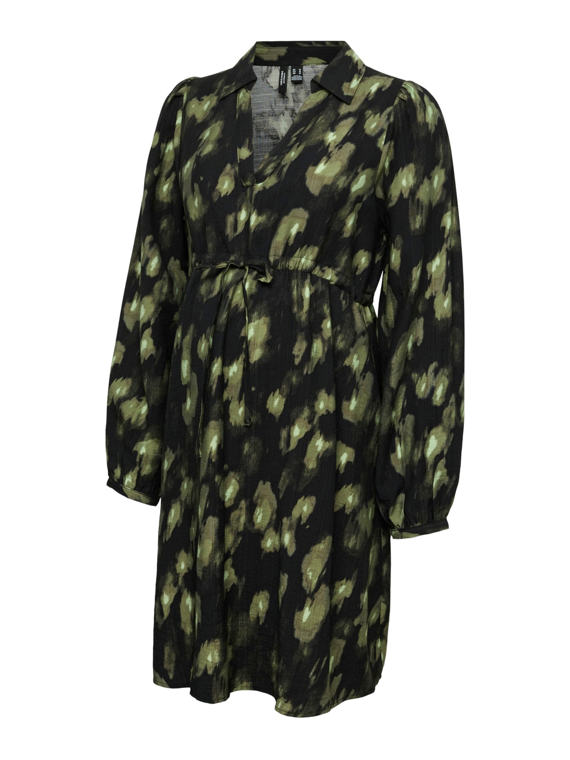 Vero Moda Maternity - Vestido camisero 'VMMLANINI' en negro: frente