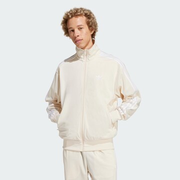 Veste de survêtement 'Adicolor Classics Firebird' ADIDAS ORIGINALS en beige : devant