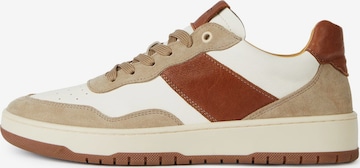 Baskets basses Boggi Milano en marron : devant