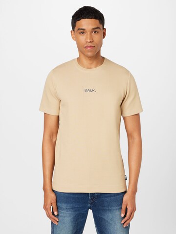 T-Shirt BALR. en beige : devant