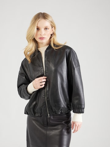 FREAKY NATION Between-Season Jacket 'Simply Cool' in Black: front