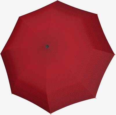 KNIRPS Regenschirm 'T.200 Duomatic' in dunkelrot / schwarz, Produktansicht