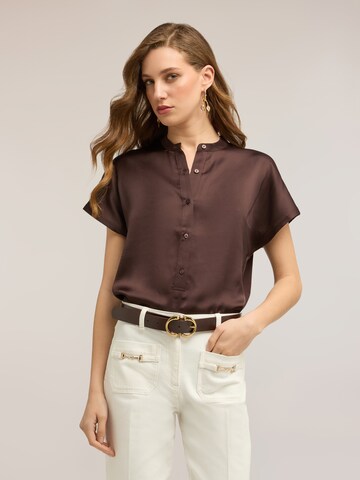 MOTIVI Bluse‌‌‌‌‌‌ in Braun