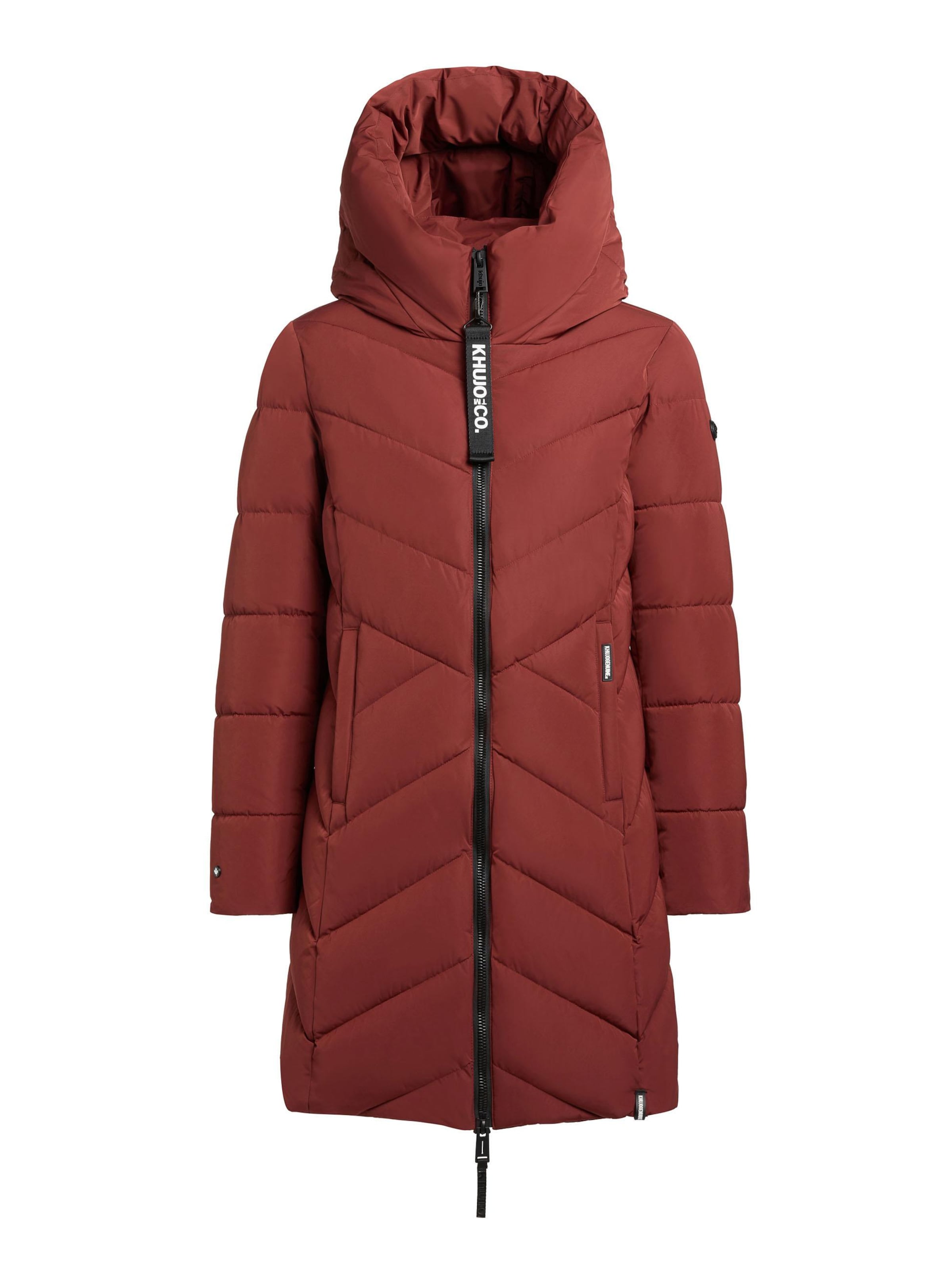 khujo Zimní kabát 'Darka2-YM' – červená: přední strana