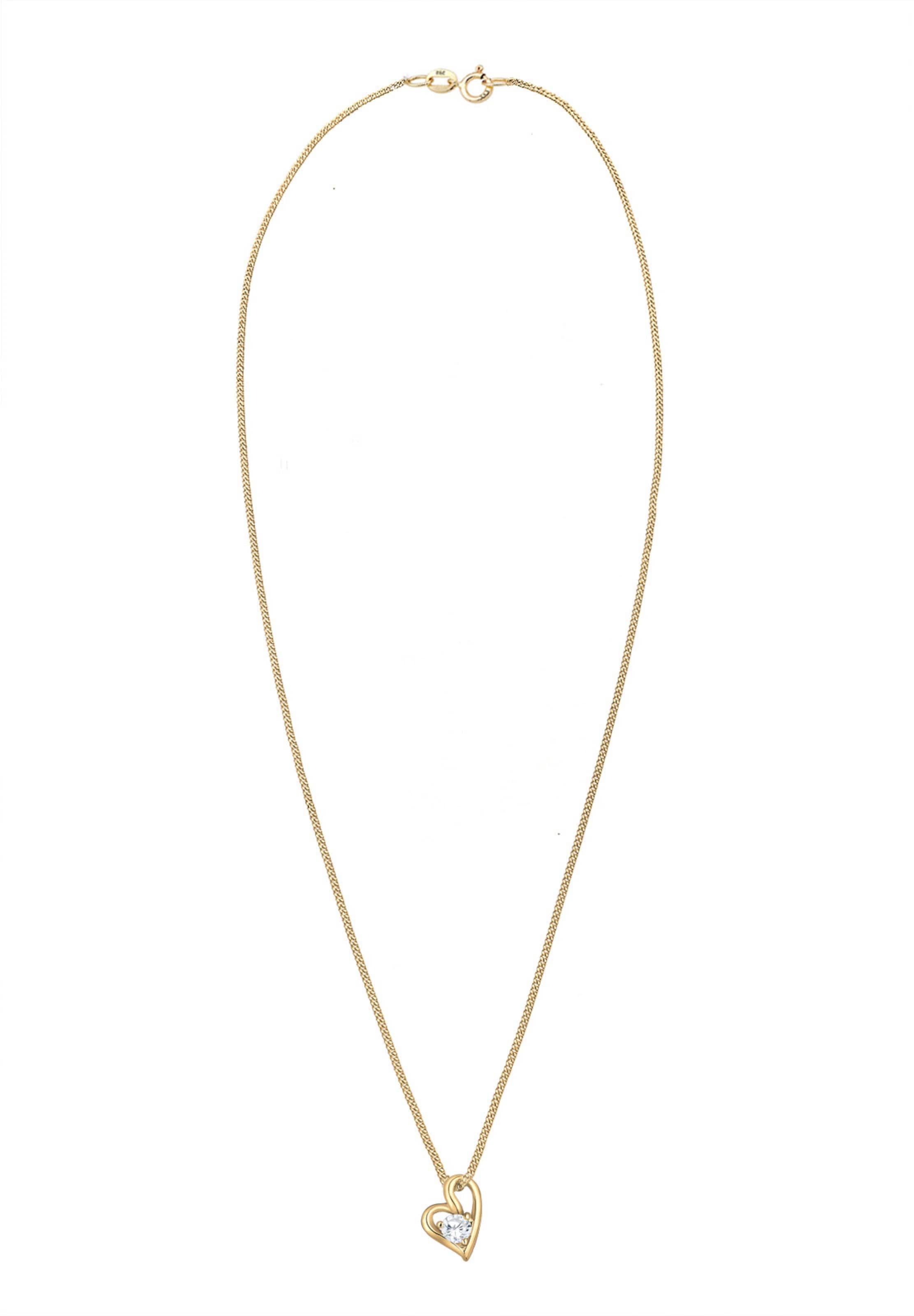 Chaîne 'Herz' ELLI PREMIUM en or : devant