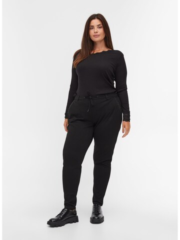 Zizzi Bluse in Schwarz