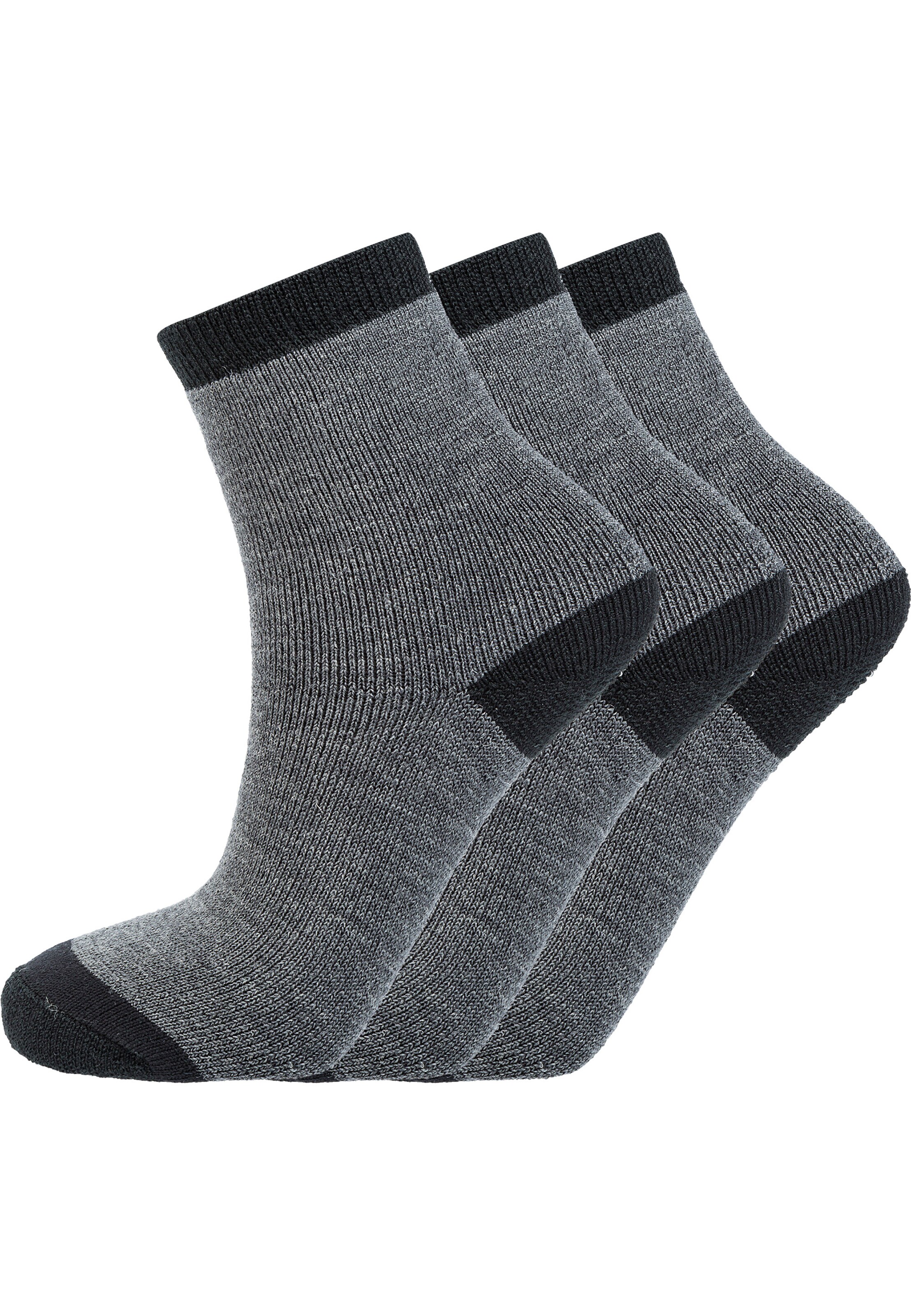 ZigZag Sportsocken 'Lime' in Grau: Vorderseite
