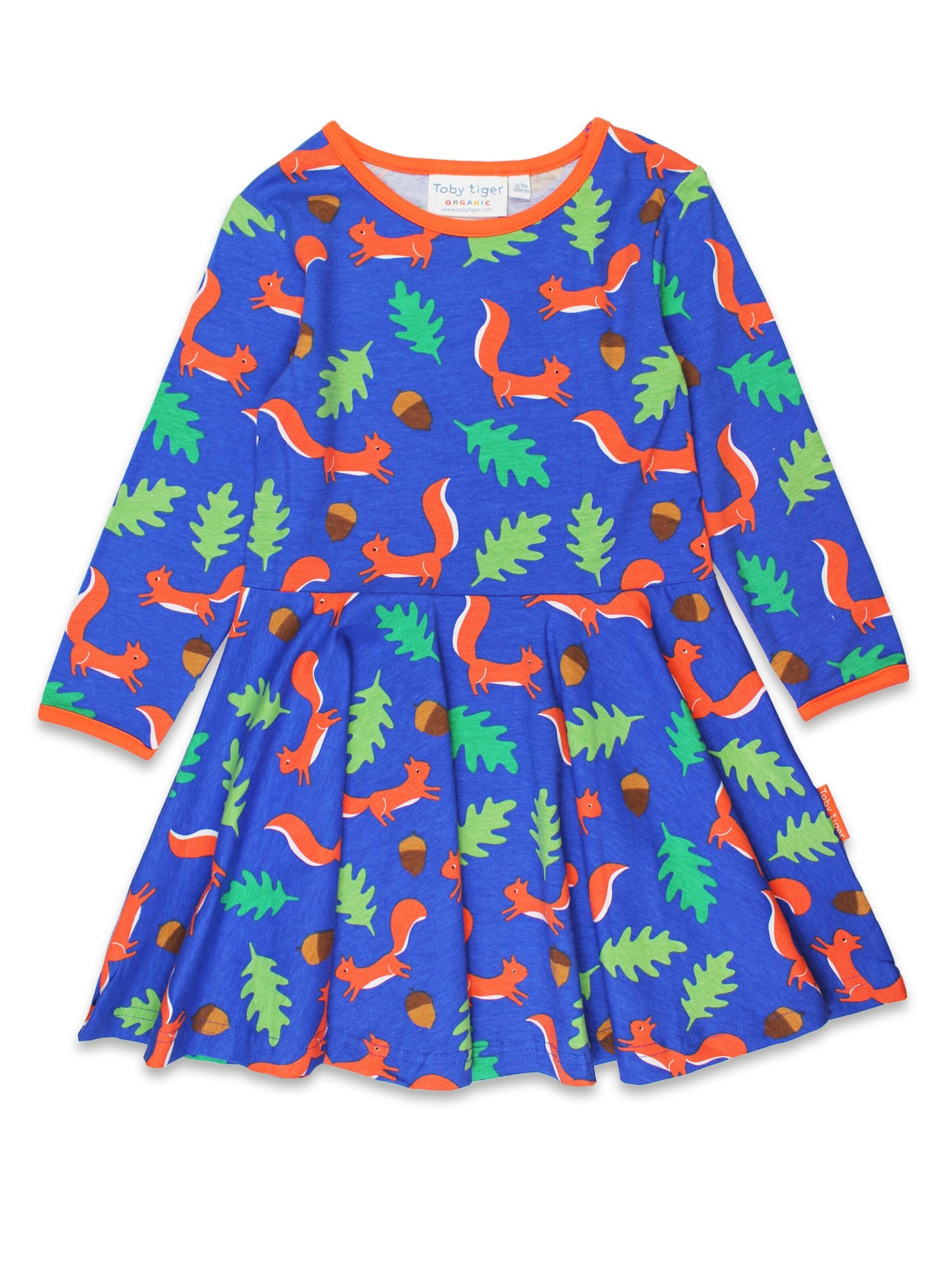 Toby Tiger Kleid 'Eichhörnchen'‌‌‌‌‌‌‌‌‌‌ in Blau: Vorderseite
