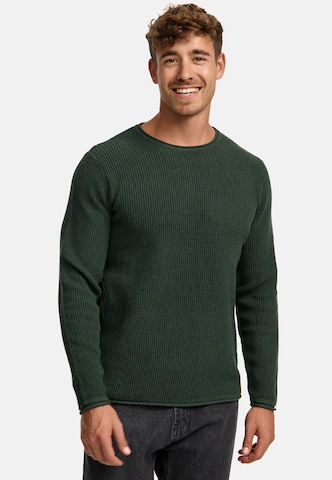 INDICODE JEANS Sweater ' Petri ' in Green: front