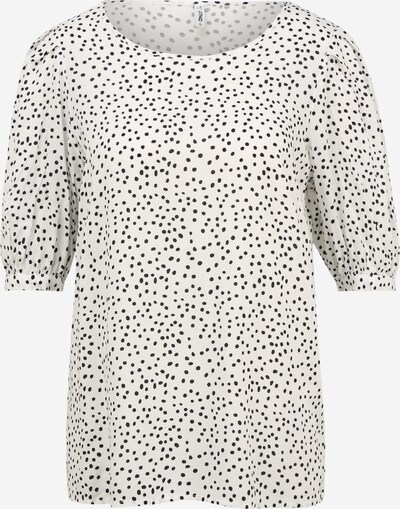 Only Tall T-shirt 'KARMA' en noir / blanc cassé, Vue avec produit