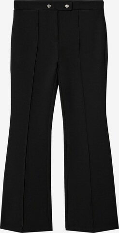 MANGO Flared Pants 'pilma' in Black: front