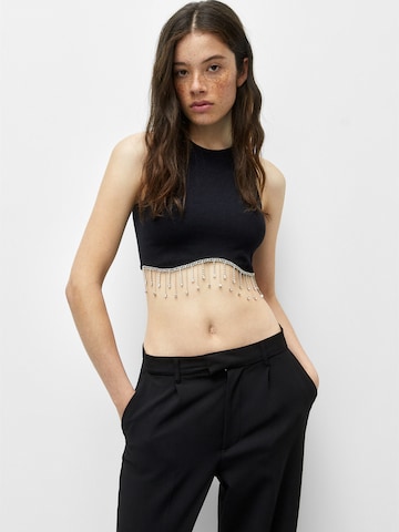 Pull&Bear Top in Zwart: voorkant